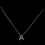 Elegance by Carbonneau N-4407-SS-A "A" Sterling Silver CZ Crystal Initial Necklace 4407