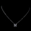 Elegance by Carbonneau N-4407-SS-H "H" Sterling Silver CZ Crystal Initial Necklace