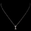 Elegance by Carbonneau N-4407-SS-I "i" Sterling Silver CZ Crystal Initial Necklace 4407
