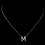 Elegance by Carbonneau N-4407-SS-M "M" Sterling Silver CZ Crystal Initial Necklace 4407
