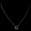 Elegance by Carbonneau N-4407-SS-O "O" Sterling Silver CZ Crystal Initial Necklace 4407