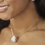 Elegance by Carbonneau N-5006-AS-Clear Stunning Large Teardrop Cubic Zirconium Pendent Necklace N 5006