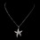 Elegance by Carbonneau N-5008-S-Clear Antique Silver Clear Cubic Zirconia Starfish Necklace N 5008