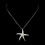 Elegance by Carbonneau N-5010-AS-Clear Antique Silver Clear CZ Crystal Starfish Bridal Necklace 5010