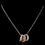 Elegance by Carbonneau N-76003-RG-CL Rose Gold Necklace 76003 w/ Rings