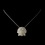 Elegance by Carbonneau N-7800 Silver Clear Sea Shell Necklace 7800
