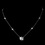 Elegance by Carbonneau N-8112-silver-clear Sparkling Circular CZ Necklace N 8112