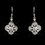Elegance by Carbonneau N-8119-E-8107-AS-Clear Antique Silver Clear CZ Crystal Earrings (Only)