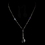 Elegance by Carbonneau N-8124-Silver-Clear Necklace 8124 Silver Clear
