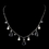 Elegance by Carbonneau N-8133-Silver-Clear Necklace 8133 Silver Clear