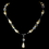 Elegance by Carbonneau N-8141-Silver-Ivory Elegant Silver Ivory Pearl Necklace N 8141