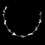 Elegance by Carbonneau N-8149-Silver-White Illusion Silver White Pearl Necklace N 8149
