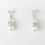 Elegance by Carbonneau N-8364-E-216-Silver-White Necklace Earring Set N 8364 E 216 Silver White