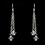 Elegance by Carbonneau N-8426-E-8429-S-Clear Silver Clear Swarovski Crystal Necklace 8426 & Earrings 8429 Bridal Jewelry Set
