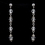 Elegance by Carbonneau N-8738-E-8738-S-Clear Silver Clear Austrian Crystal & Rhinestone Necklace & Earrings 8738