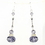 Elegance by Carbonneau N-8741-E-8741-S-Amethyst Silver Amethyst Crystal & Clear Rhinestone Necklace & Earrings 8741