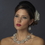 Elegance by Carbonneau N-8776-E-8776-S-Ivory Silver Ivory Pearl & Austrian Crystal Floral Necklace 8776 & Earrings 8776 Bridal Jewelry Set