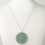 Elegance by Carbonneau N-9510-S-TUR Silver Turquoise Round Faceted Glass Crystal Necklace 9510