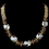 Elegance by Carbonneau N-9517-G-Lt-Topaz Gold Light Topaz Faceted Chunky Glass Cut Fashion Necklace 9517