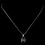 Elegance by Carbonneau N-9602-G-Amethyst Gold Amethyst Swarovski Crystal Element Teardrop Pendant Necklace 9602