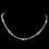 Elegance by Carbonneau N-9713-S-IV Silver Ivory Pearl, Swarovski Crystal & Rondelle Necklace 9713