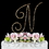 Elegance by Carbonneau N-Renaissance-Gold Renaissance ~ Swarovski Crystal Wedding Cake Topper ~ Gold Letter N