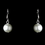 Elegance by Carbonneau NE-10913-Silver-White Necklace Earring Set 10913 Silver White