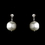 Elegance by Carbonneau NE-12508-Silver-White Silver White Necklace Earring Set 12508