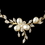 Elegance by Carbonneau NE-1269-G-FW Gold Freshwater Pearl & CZ Crystal Jewelry Set