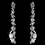 Elegance by Carbonneau NE-1275-Silver-Clear Silver Clear Cubic Zirconia Necklace Earring Set 1275