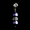 Elegance by Carbonneau NE-206-Purple-PassioN Necklace Earring Set 206 Purple Passion