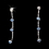 Elegance by Carbonneau NE-3126-Silver-Light-BluE Necklace Earring Set 3126 Silver Light Blue