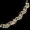 Elegance by Carbonneau NE-395-G-CL Gold Clear Rhinestone Jewelry Set