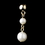 Elegance by Carbonneau NE-407-Gold-Ivory Necklace Earring Set 407 Gold Ivory