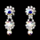 Elegance by Carbonneau NE-4362-AB Silver Necklace & Earring Set with Aurora Borealis Crystals and Clear Rhinestones 4362
