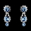 Elegance by Carbonneau NE-4362-lt-Blue Silver Necklace & Earring Set with Light Sapphire Crystals & Clear Rhinestones 4362