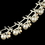 Elegance by Carbonneau NE-71400-S-WH-AB Silver AB Rhinestone & White Pearl Jewelry Set