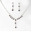 Elegance by Carbonneau NE-7157-Amethyst Necklace Earring Set NE 7157 Amethyst