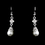 Elegance by Carbonneau NE-72030-Silver Silver Clear Necklace Earring Set 72030