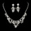 Elegance by Carbonneau NE-7207 Beautiful Swarovski Necklace Earring Set NE 7207