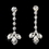 Elegance by Carbonneau NE-7212-silverclear Swarovski Crystal Bridal Jewelry Set NE 7212