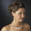 Elegance by Carbonneau NE-7660-S-Ivory Silver Ivory Pearl & Rhinestone Flower Necklace & Earrings Bridal Jewelry Set 7660