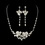 Elegance by Carbonneau NE-7803-SilverPearl Necklace Earring Freshwater Pearl Jewelry Set NE 7803