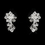 Elegance by Carbonneau NE-8002-S-Clear Silver Clear Swarovski Crystal Bridal Jewelry Set 8002