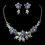 Elegance by Carbonneau NE-8100-Royal-Blue Stunning Royal Blue Jewelry Set NE 8100