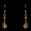 Elegance by Carbonneau NE-8268-Gold-Light-Brown Necklace Earring Set NE 8268 Gold Light Brown