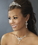 Elegance by Carbonneau NE-8322-silverclear Beautiful Silver Crystal Bridal Jewelry Set NE 8322