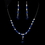 Elegance by Carbonneau NE-8354-BluE Necklace Earring Set NE 8354 Blue