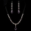 Elegance by Carbonneau NE-8354-Pink Necklace Earring Set NE 8354 Pink