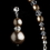 Elegance by Carbonneau NE-8424-Champagne Necklace Earring Set NE 8424 Champagne